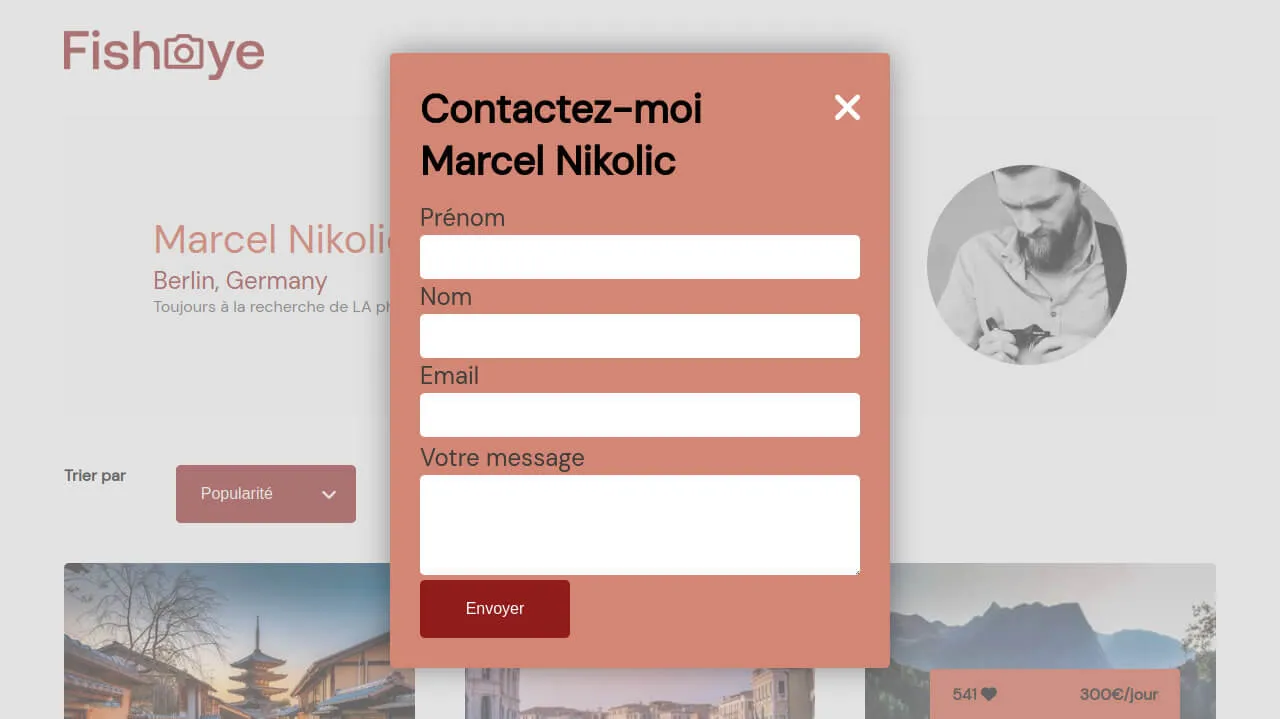 Modal Contact Form